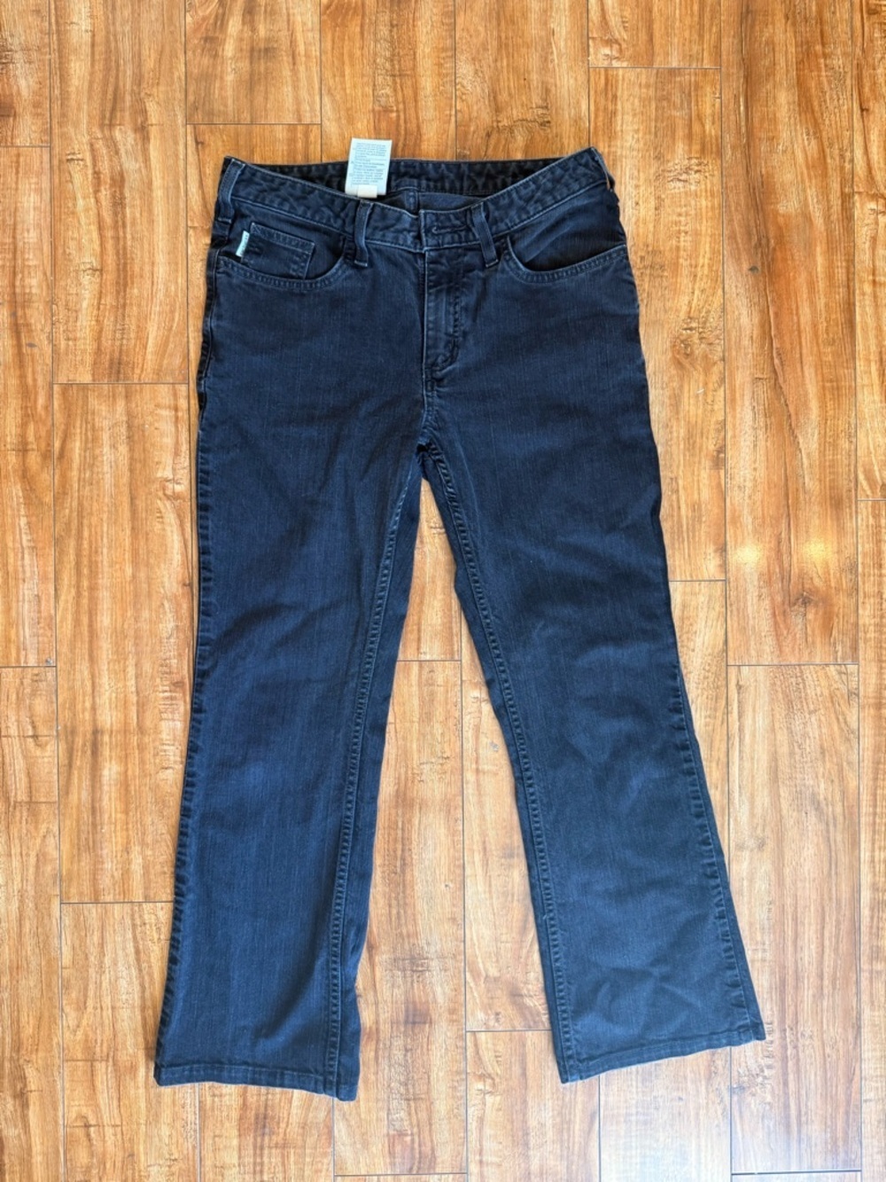CARHARTT Women’s Black Straight Original Fit Cropped Short Jeans Size 6